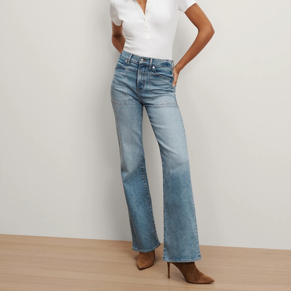 Crosbie Slim Wide-Leg Jean (Amethyst)